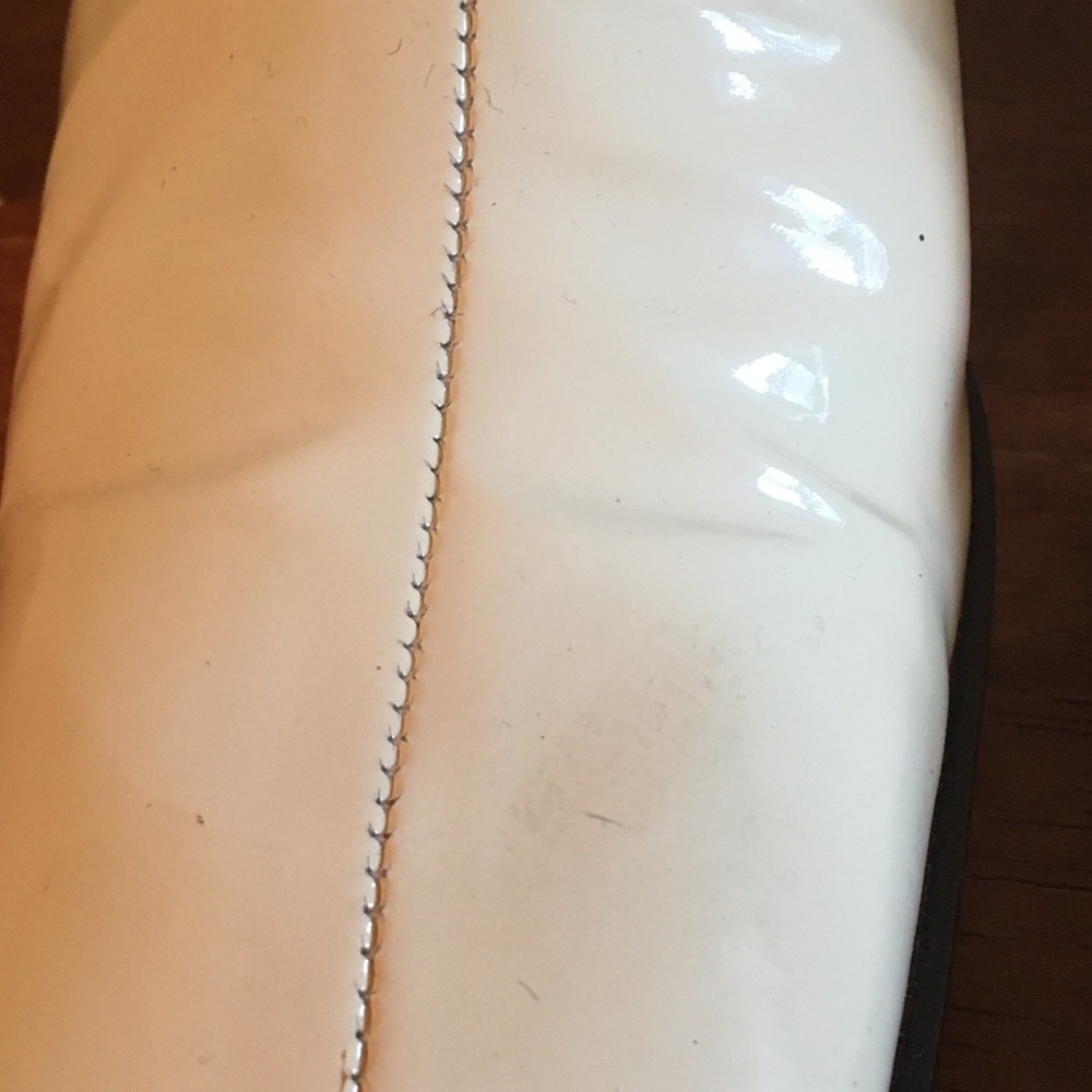 Miu Miu Prada White Patent Leather Go Go Boots Si… - image 8